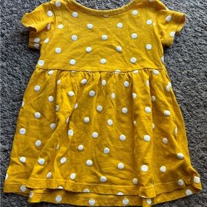 *5 for$10* Old Navy Yellow Dress with White polka Dots